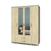 Шкаф "Ева" четырехстворчатый с зеркалами и ящикми