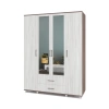 Шкаф "Ева" четырехстворчатый с зеркалами и ящикми