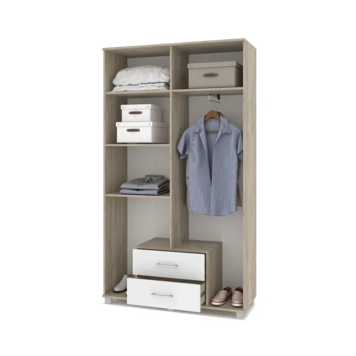 Шкаф "Карина" четырехстворчатый с зеркалом и ящиками