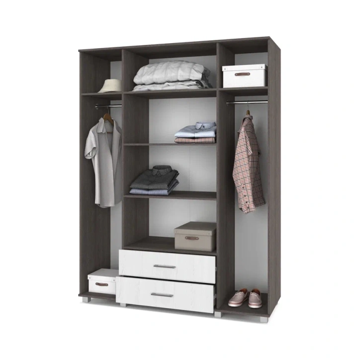 Шкаф "Ева" четырехстворчатый с зеркалами и ящикми