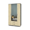 Шкаф "Карина" четырехстворчатый с зеркалом и ящиками