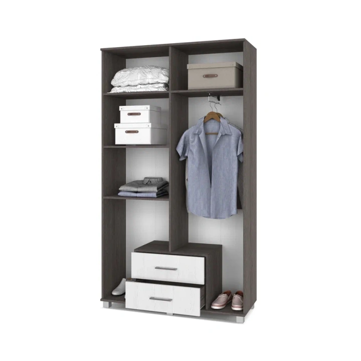 Шкаф "Карина" четырехстворчатый с зеркалом и ящиками